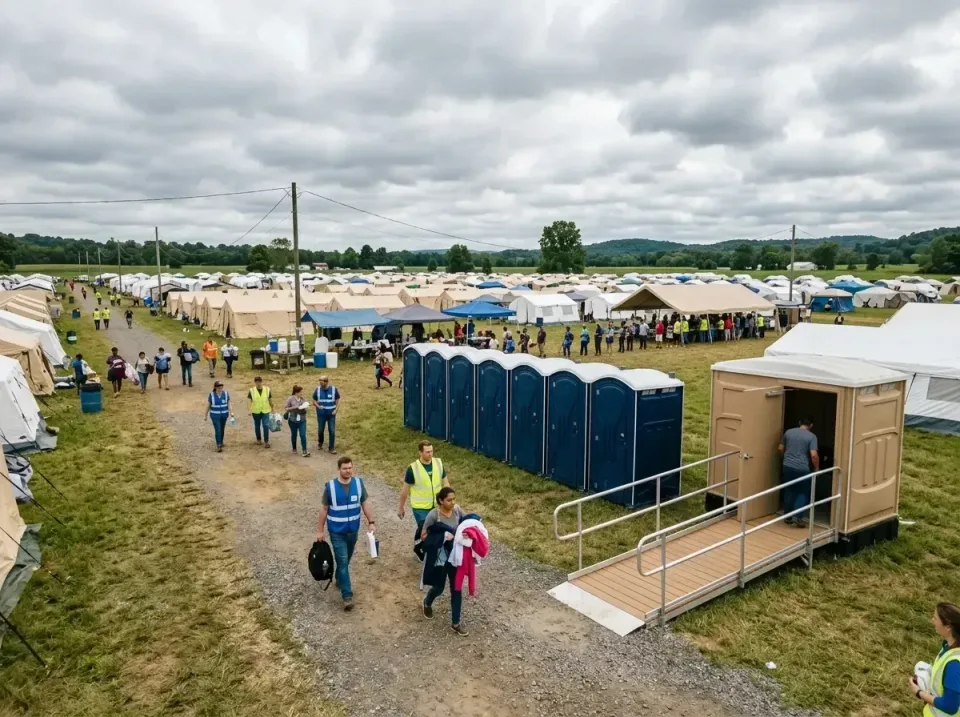 disaster-relief-camp-restrooms-010 — frequently asked questions, Dumpster & Portable Bathrooms Rental in Sun City West, AZ